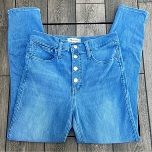 MADEWELL Jeans Roadtripper Jeggings Berrington Wash Button-Front Edition denim